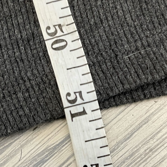 Daily Ritual Stretch Ribbed Drawstring Cropped washed out Gray Jumpsuit - Picture 8 of 8